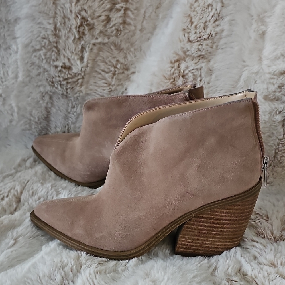 Vince Camuto Taupe Ankle Booties